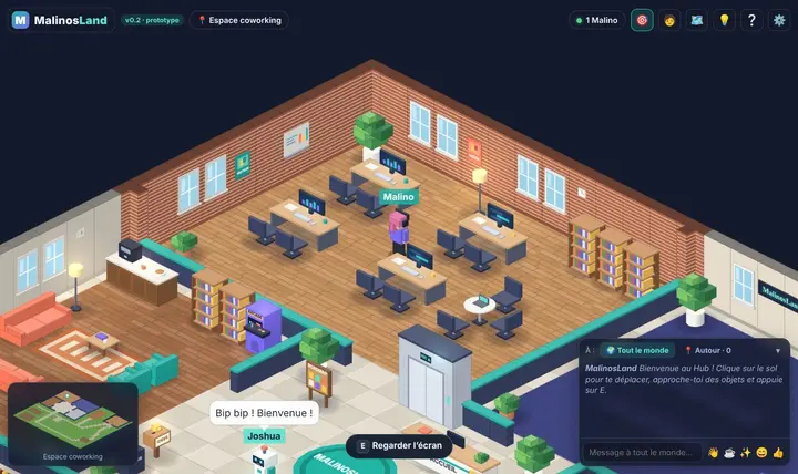 L’espace coworking
